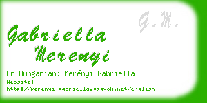 gabriella merenyi business card