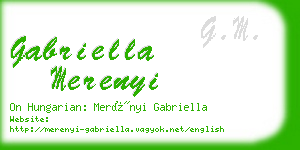 gabriella merenyi business card